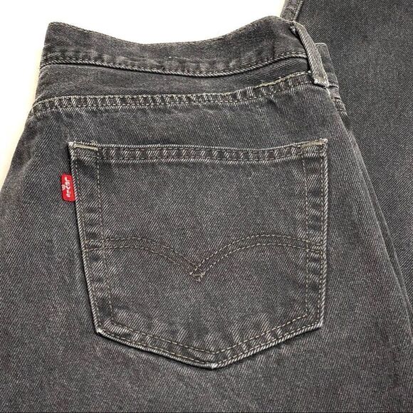 Levi’s black 505 straight leg jeans size 34 X 32 - Picture 9 of 16